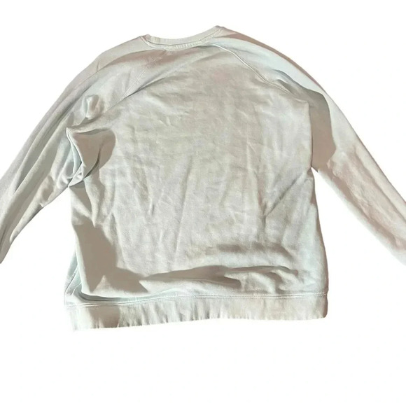 Peloton Womens Large Crew Neck Cycling Spell Out Logo Light Blue Sweatshirt - Picture 4 of 4